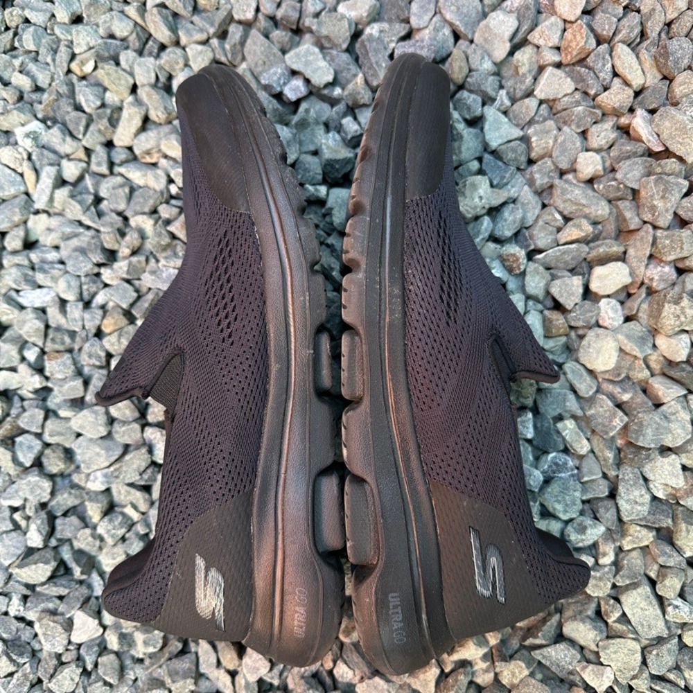 Skechers GOwalk Slip On Walking Shoes Air Cooled Black Size 9 - Picture 10 of 11